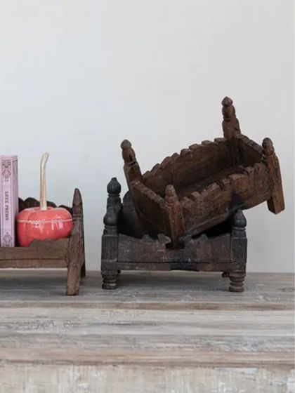 Found Antique Wood Altar